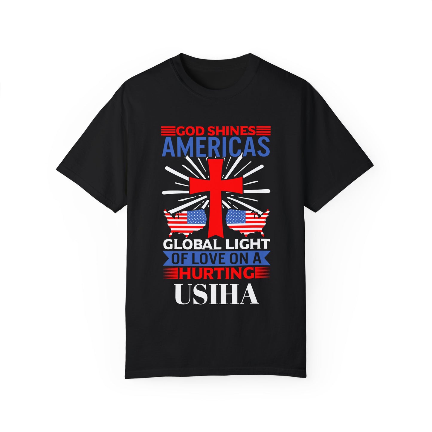 USIHA: 'God Shines America's Global Light' T-Shirt