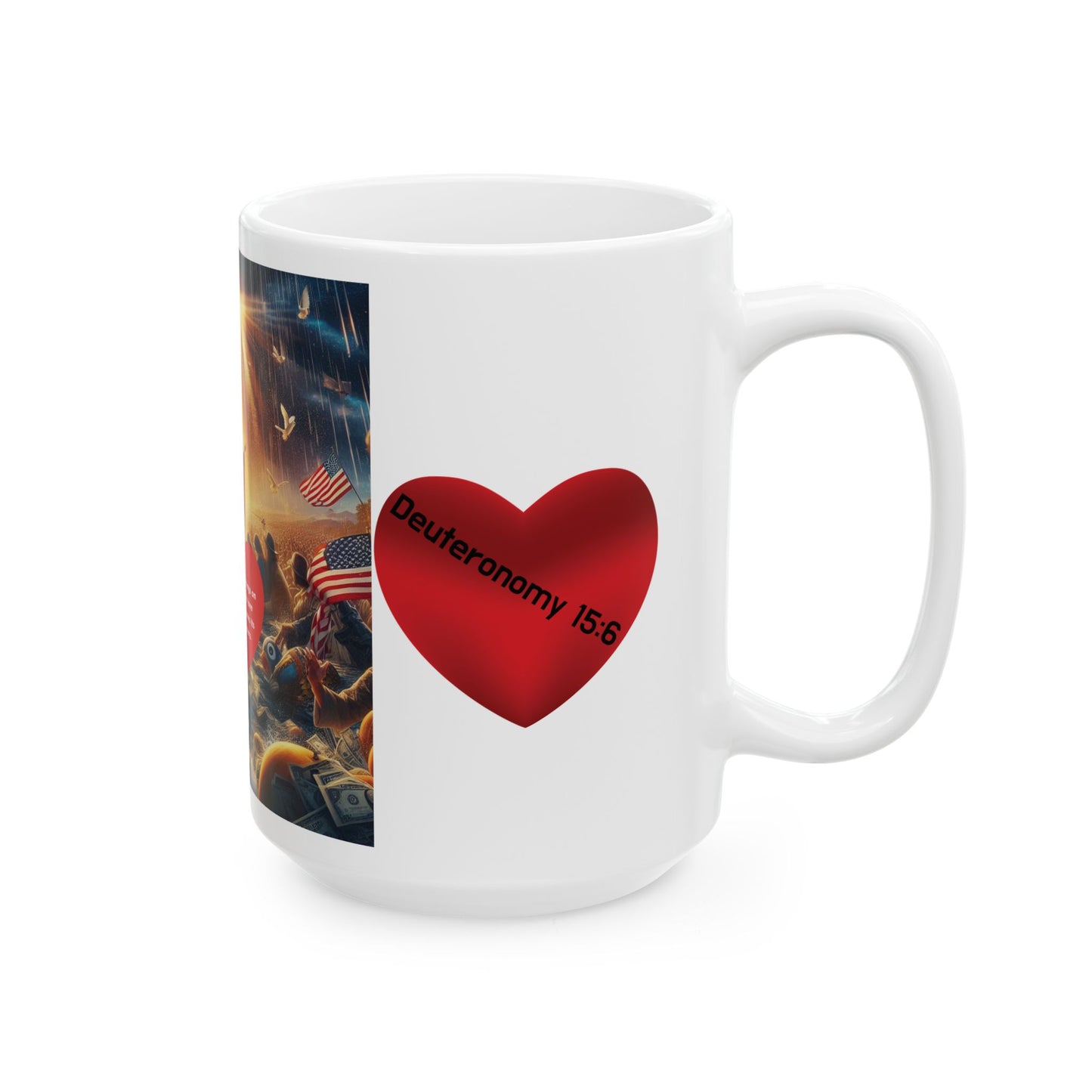 American's Share Their Blessings Ceramic Mug