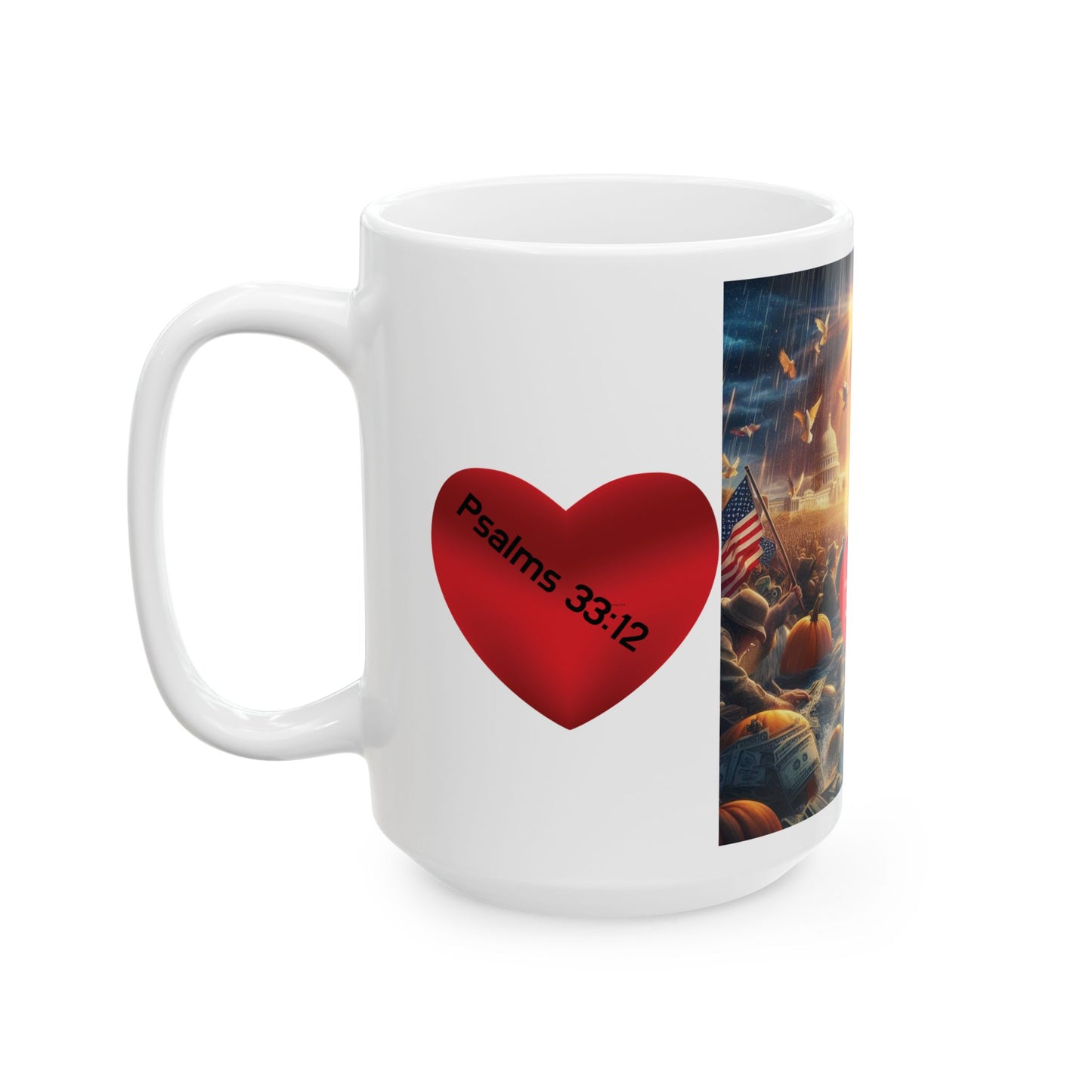 American's Share Their Blessings Ceramic Mug