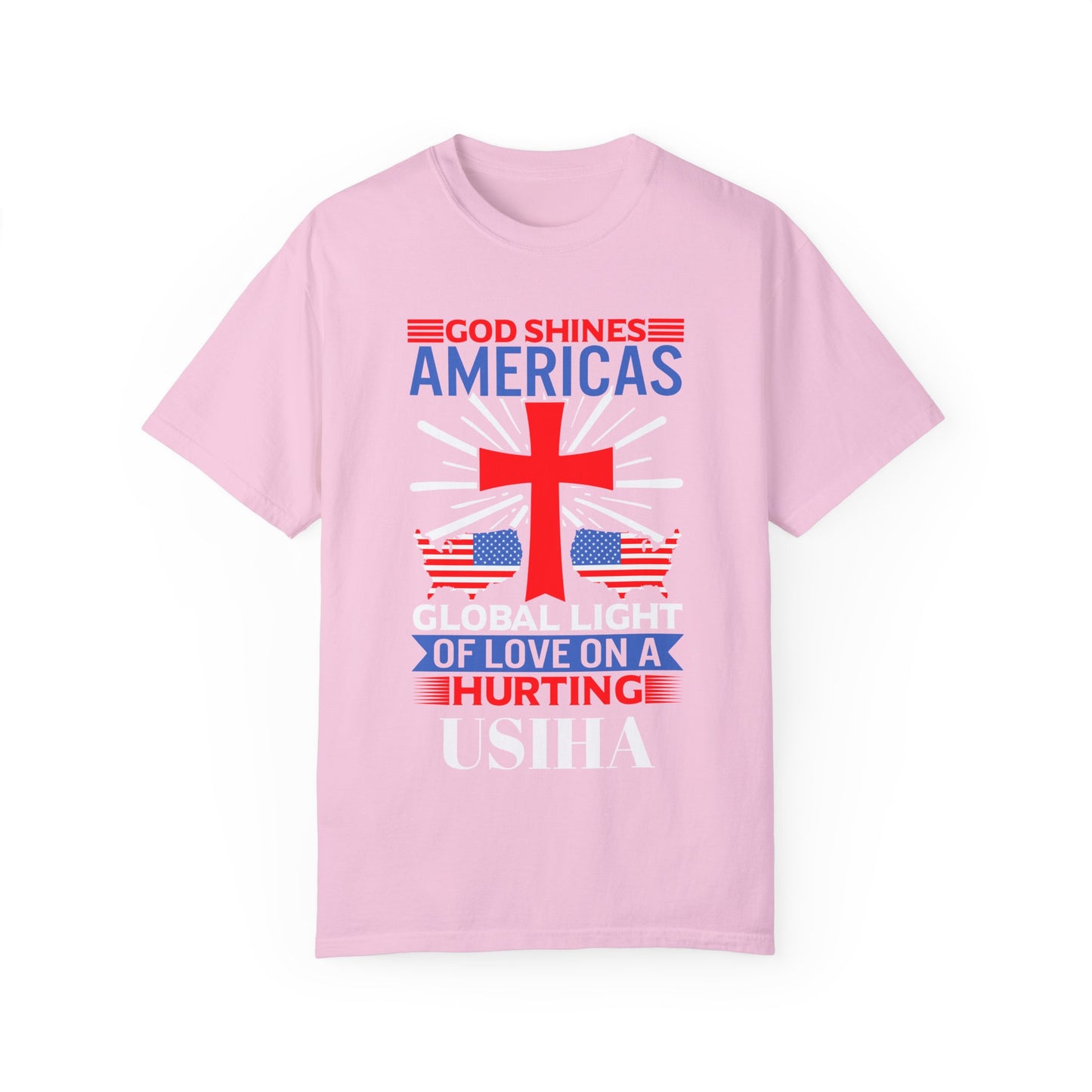 USIHA: 'God Shines America's Global Light' T-Shirt