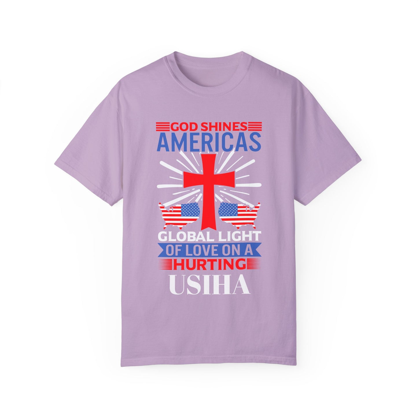 USIHA: 'God Shines America's Global Light' T-Shirt
