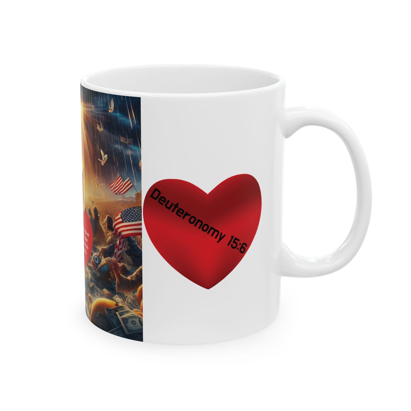 American's Share Their Blessings Ceramic Mug