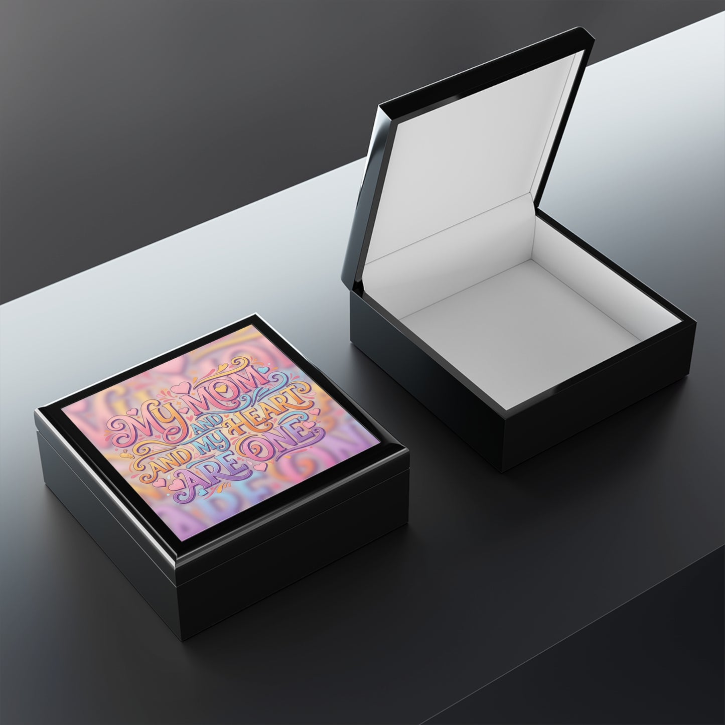 My Mom and My Heart Are One Jewelry Box — Sentimental Mother's Day Keepsake