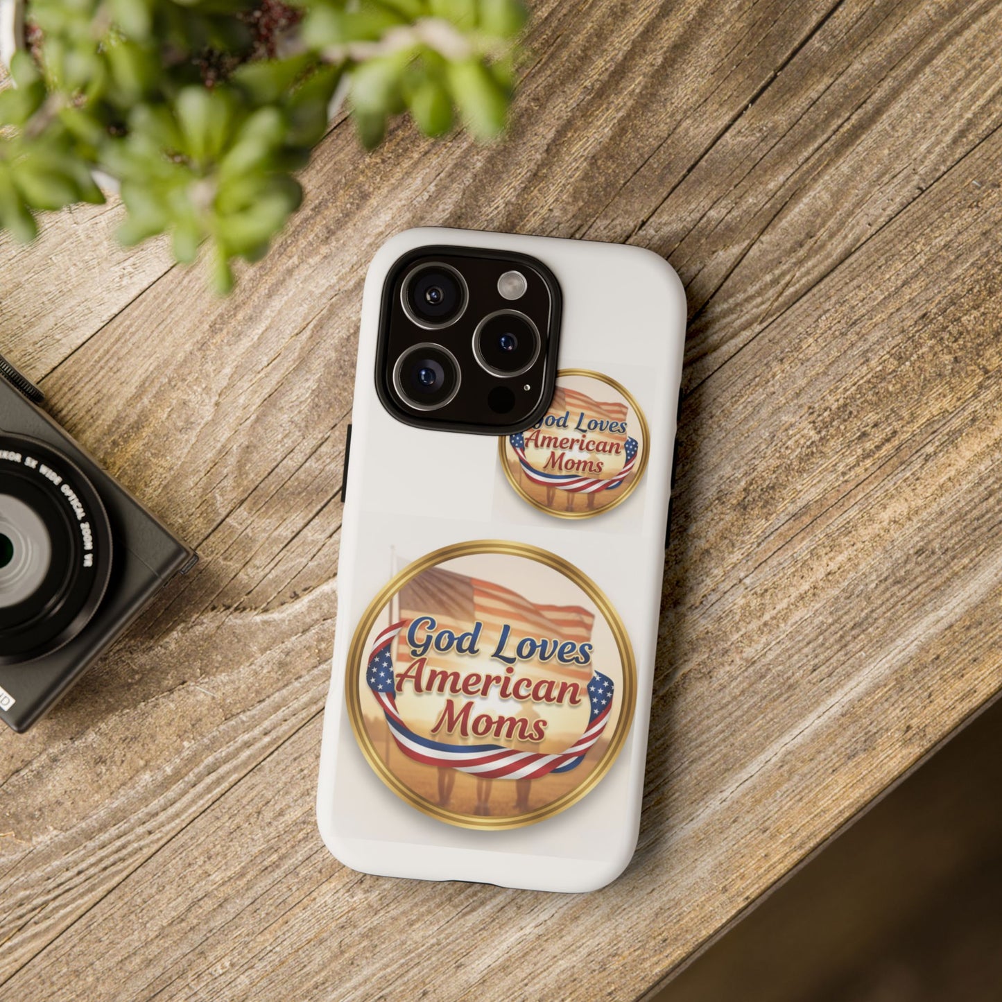 God Loves American Moms-Phone Case