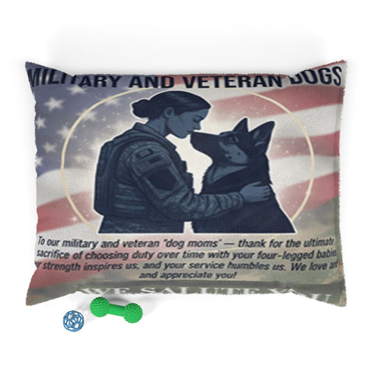 We Salute You Military Pet Dog Bed