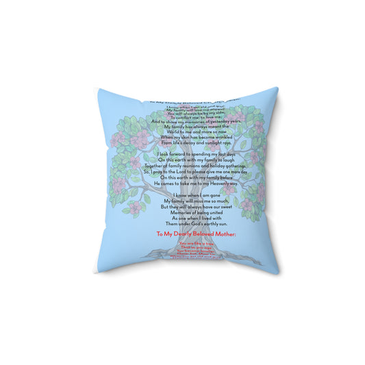 Mom, My Tree Of Life Throw Pillow