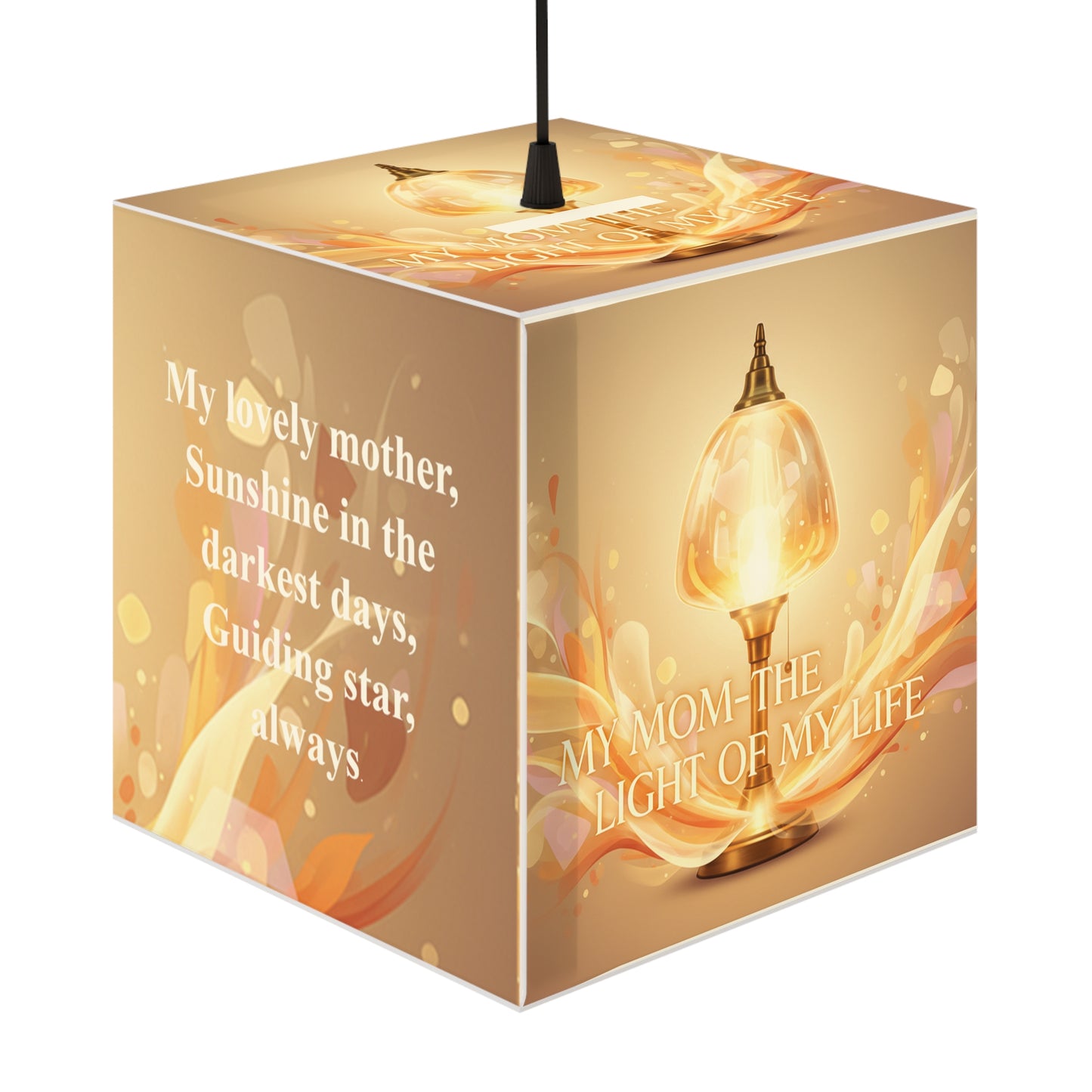 Mother Light Cube Lamp – "My Mom, The Light of My Life" Tribute Night Light