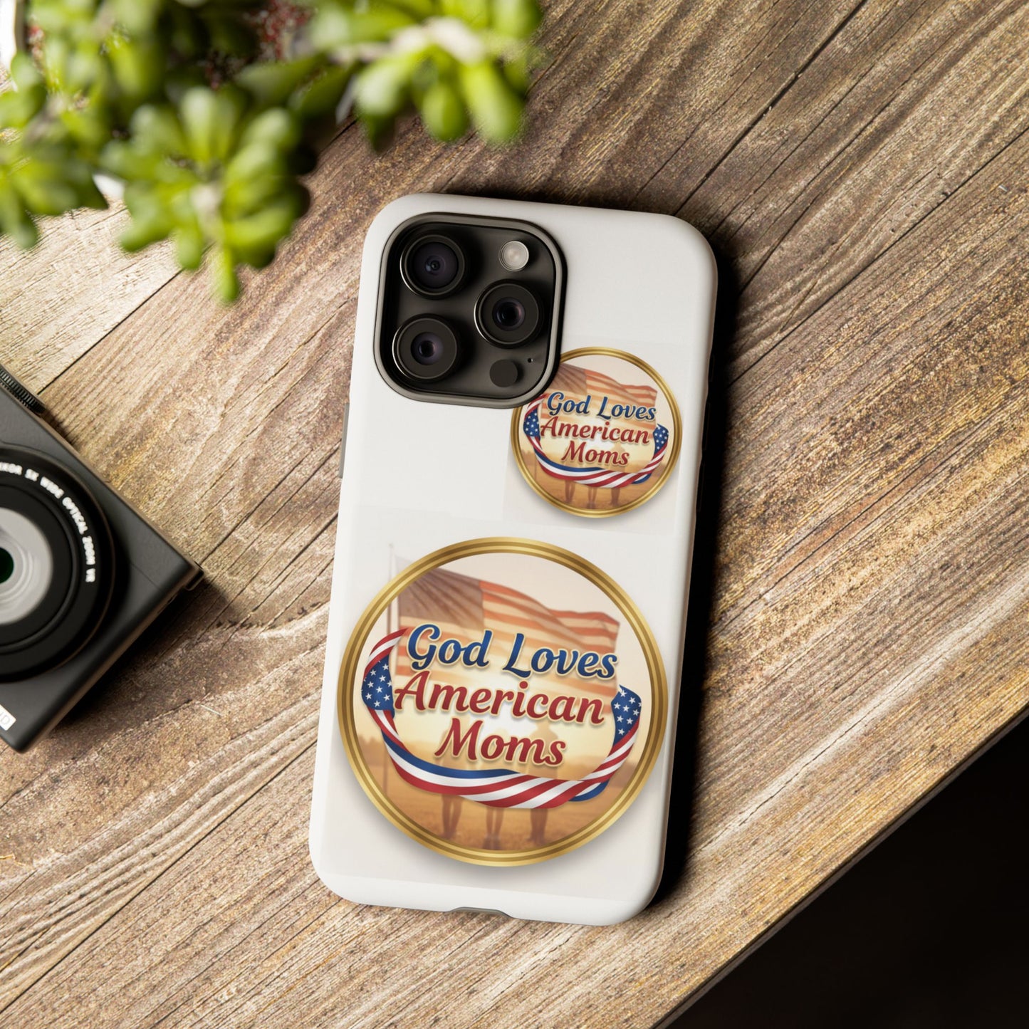God Loves American Moms-Phone Case