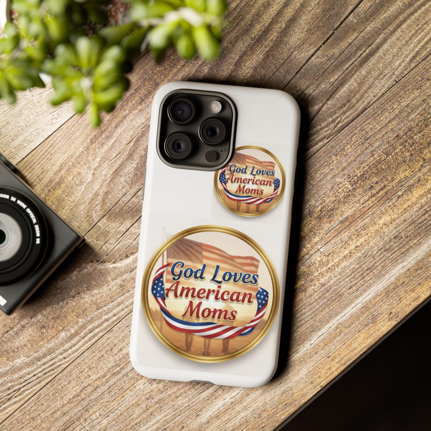 God Loves American Moms-Phone Case