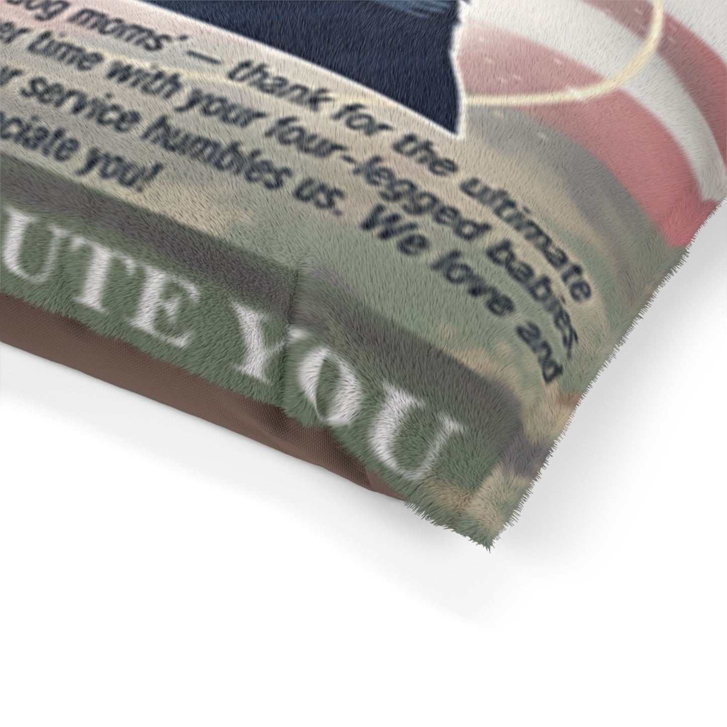 We Salute You Military Pet Dog Bed