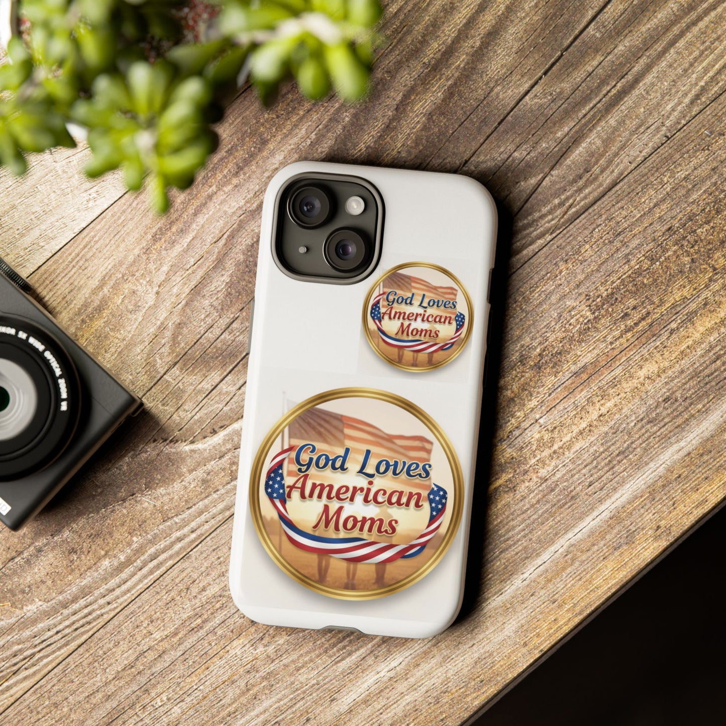 God Loves American Moms-Phone Case