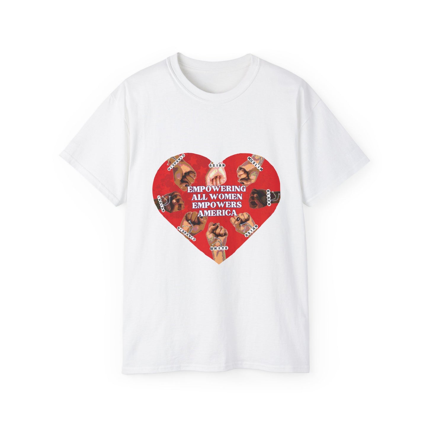 Empowering Women Unisex Ultra Cotton Tee - Heart Design