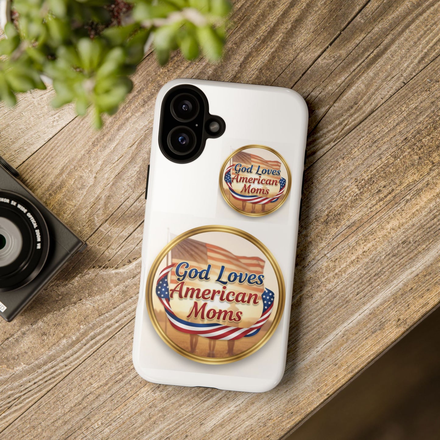 God Loves American Moms-Phone Case