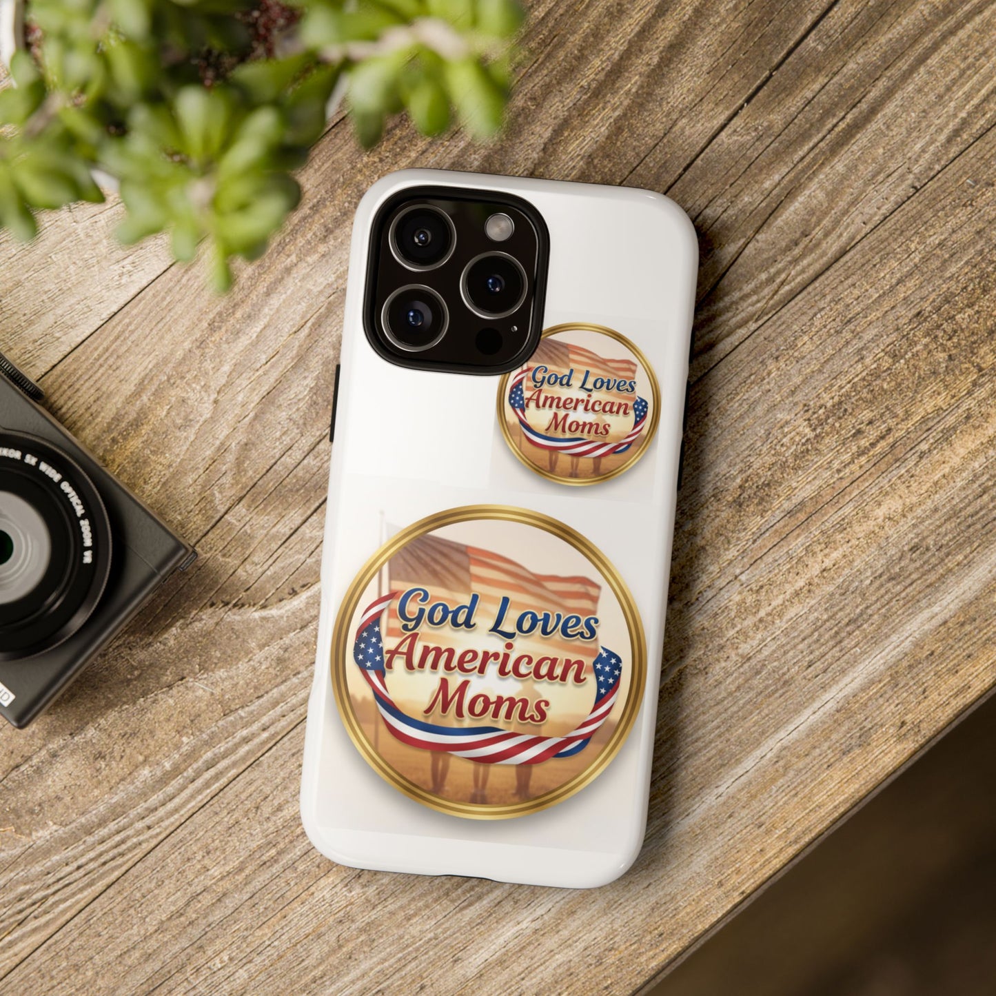 God Loves American Moms-Phone Case