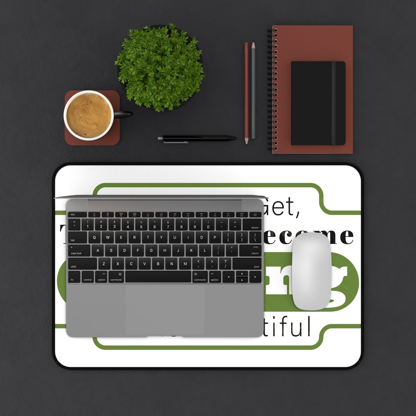 Growing Old is Beautiful Desk Mat