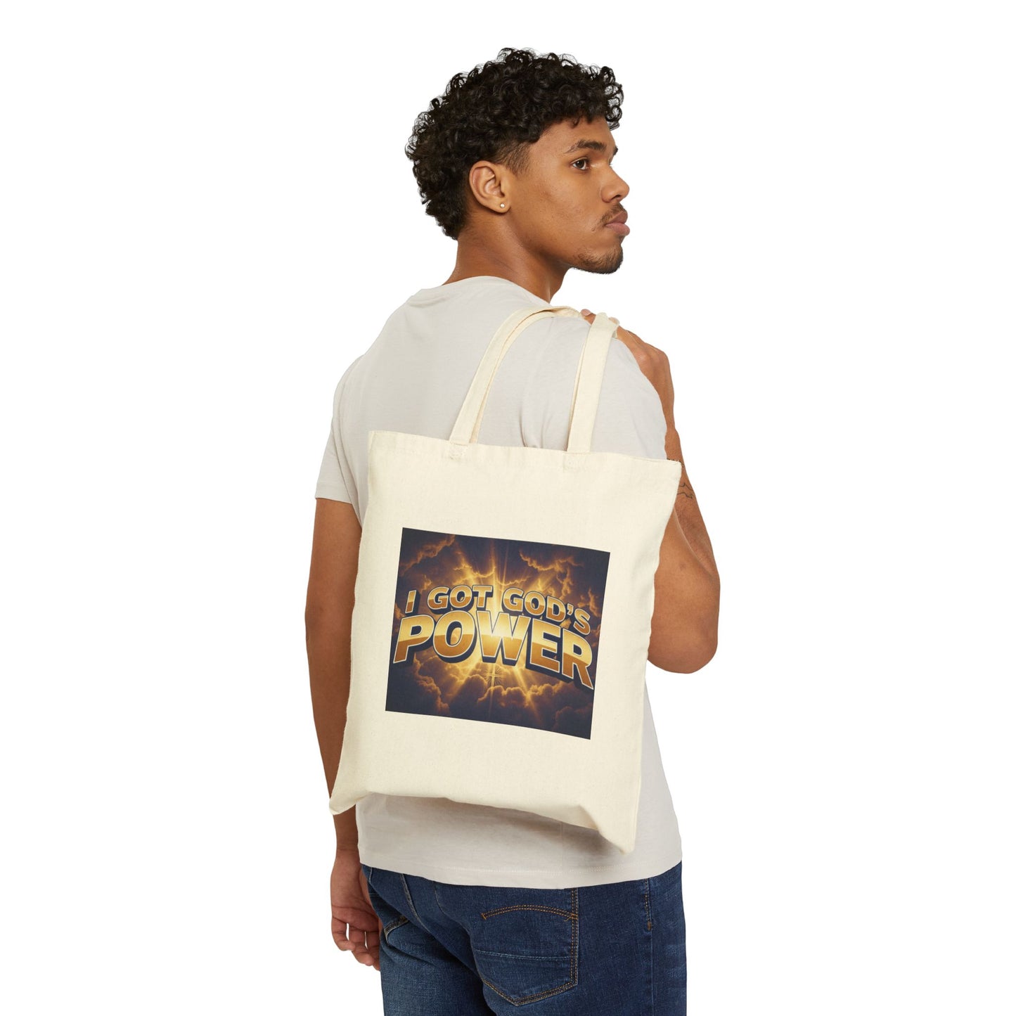 I  Got God's Power  Cotton Canvas Tote Bag