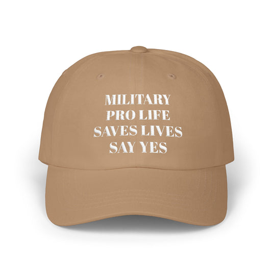 Military Pro-Life Classic Dad Cap