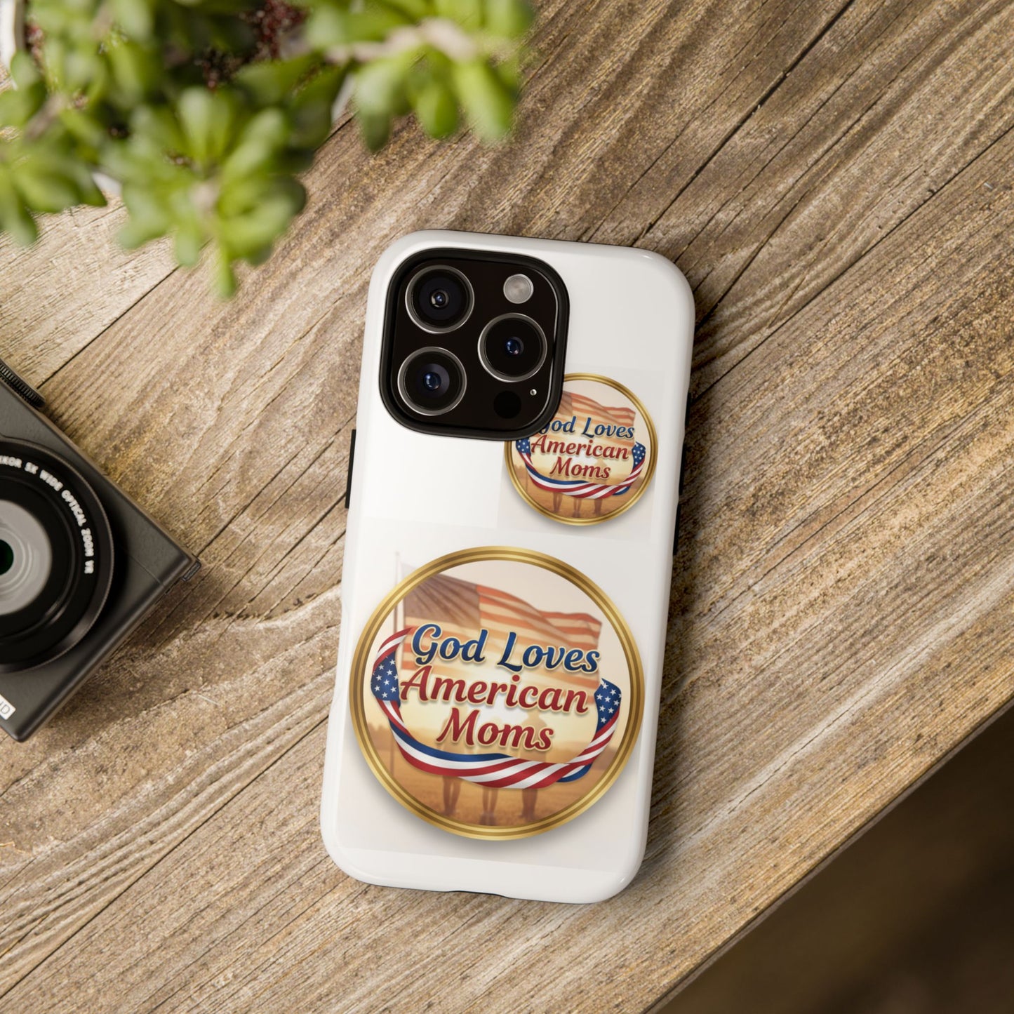 God Loves American Moms-Phone Case