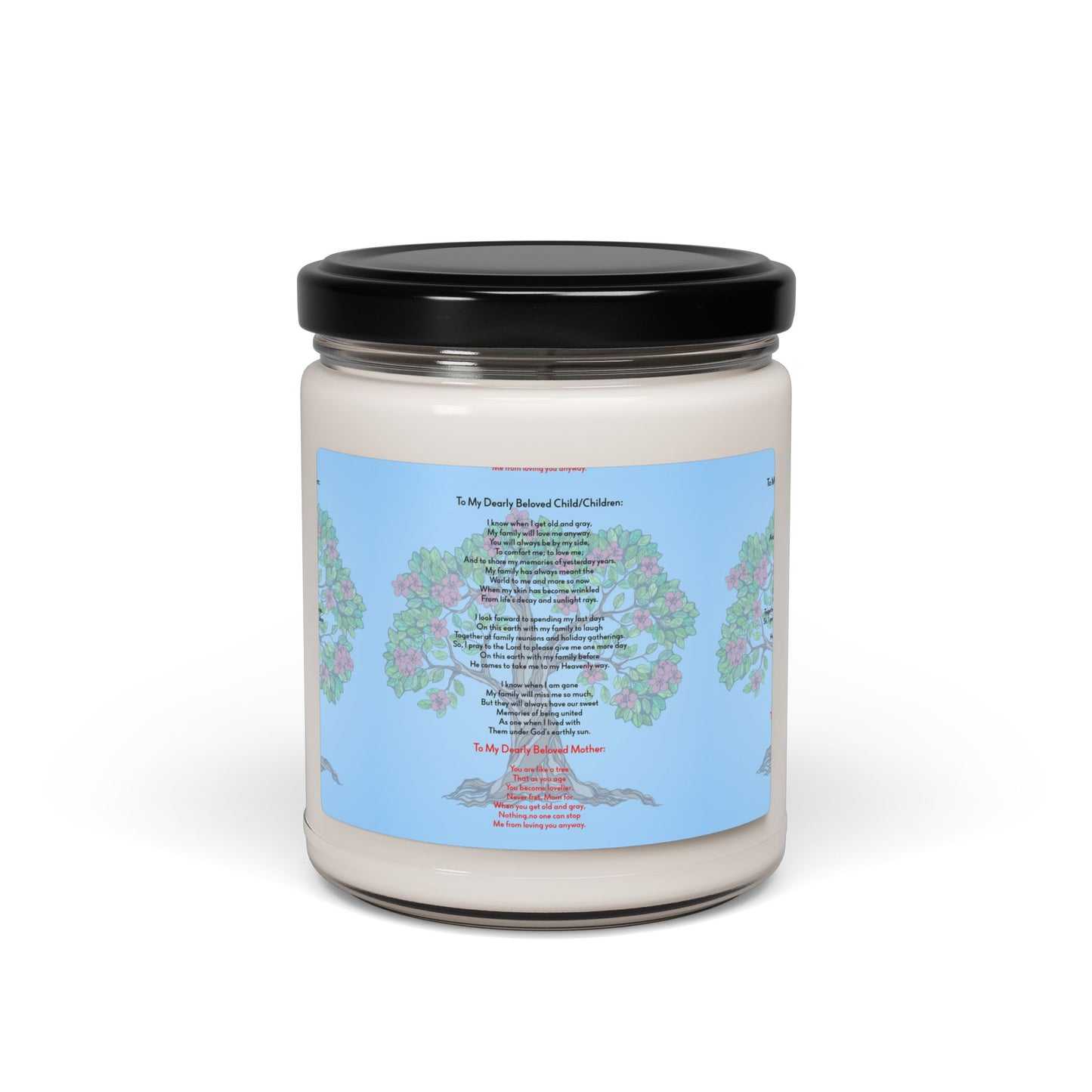 Mom, My Tree Of Life  Scented Soy Candle