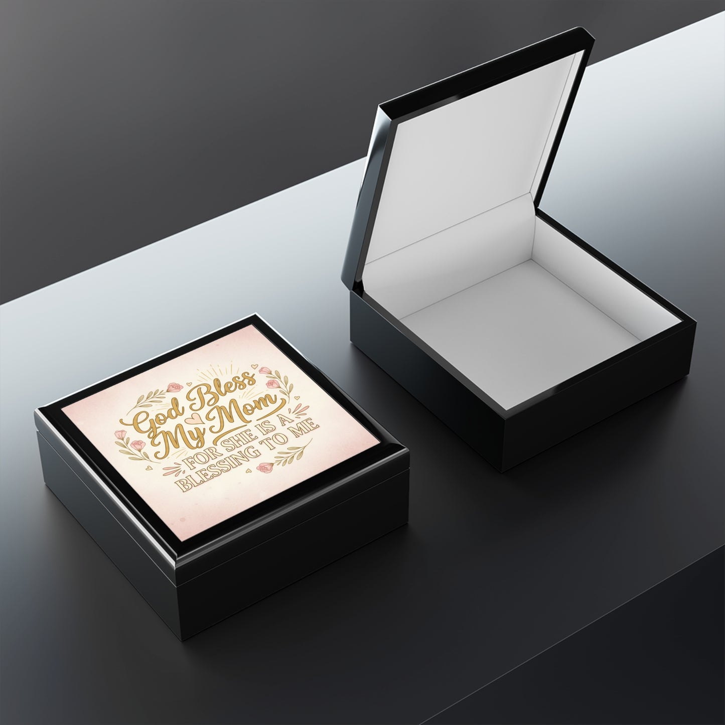 God Bless My Mom Jewelry Box – Sentimental Mother’s Day Keepsake