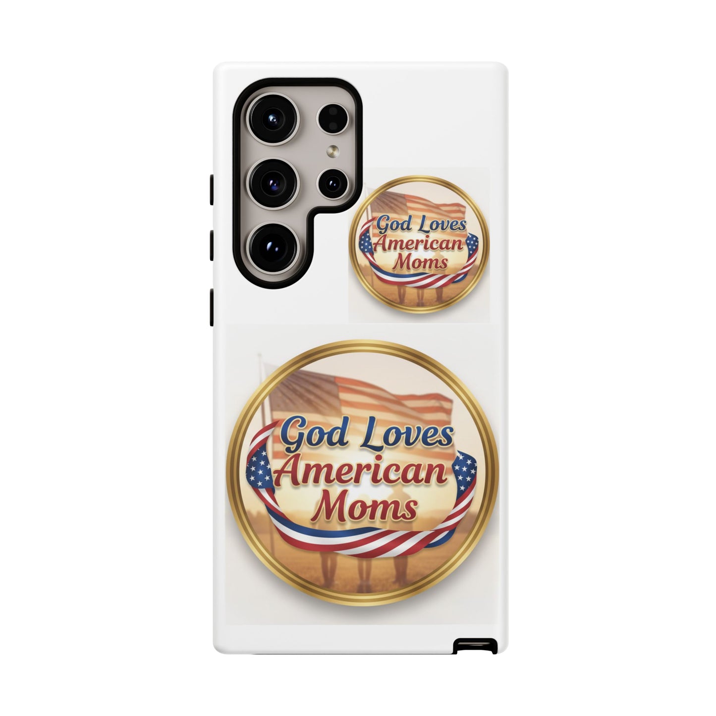God Loves American Moms-Phone Case