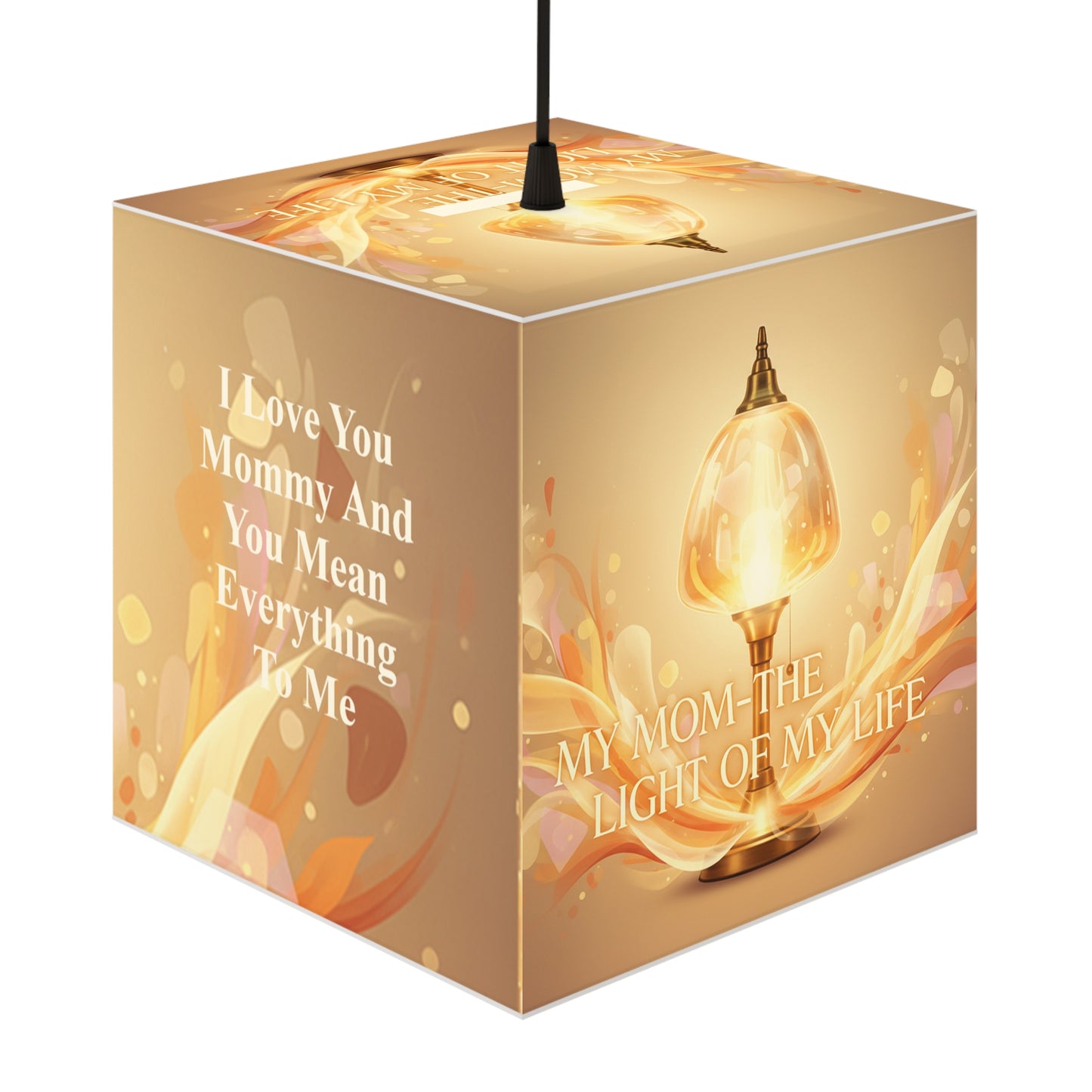Mother Light Cube Lamp – "My Mom, The Light of My Life" Tribute Night Light