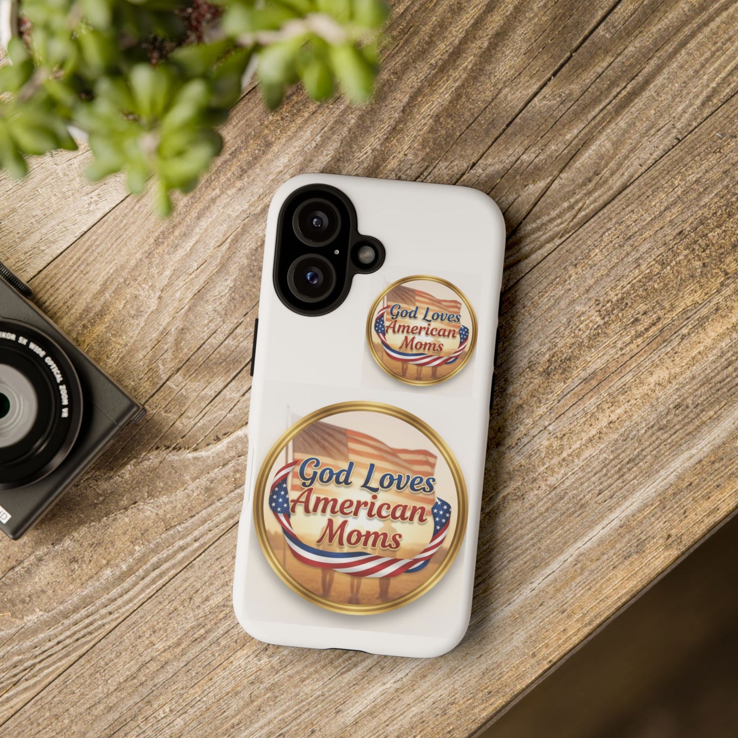 God Loves American Moms-Phone Case