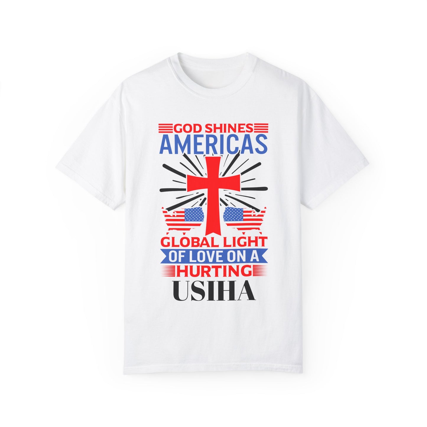 USIHA: 'God Shines America's Global Light' T-Shirt