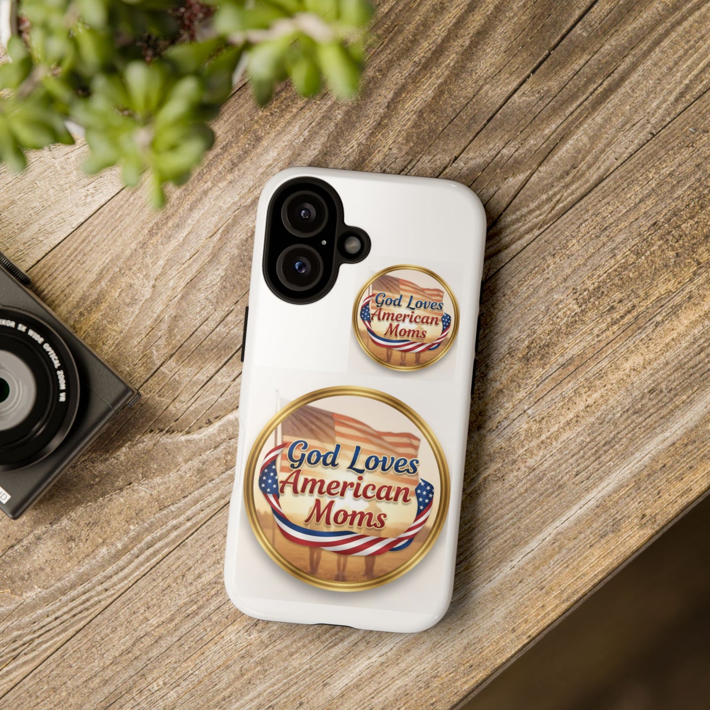 God Loves American Moms-Phone Case