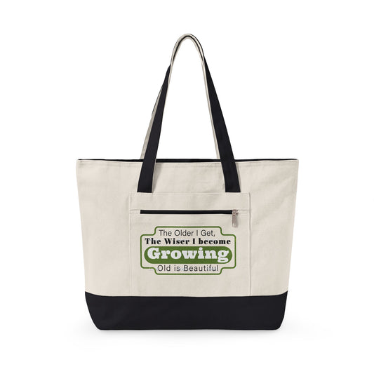 Growing Old is Beautiful Garden-Inspired Gift Tote