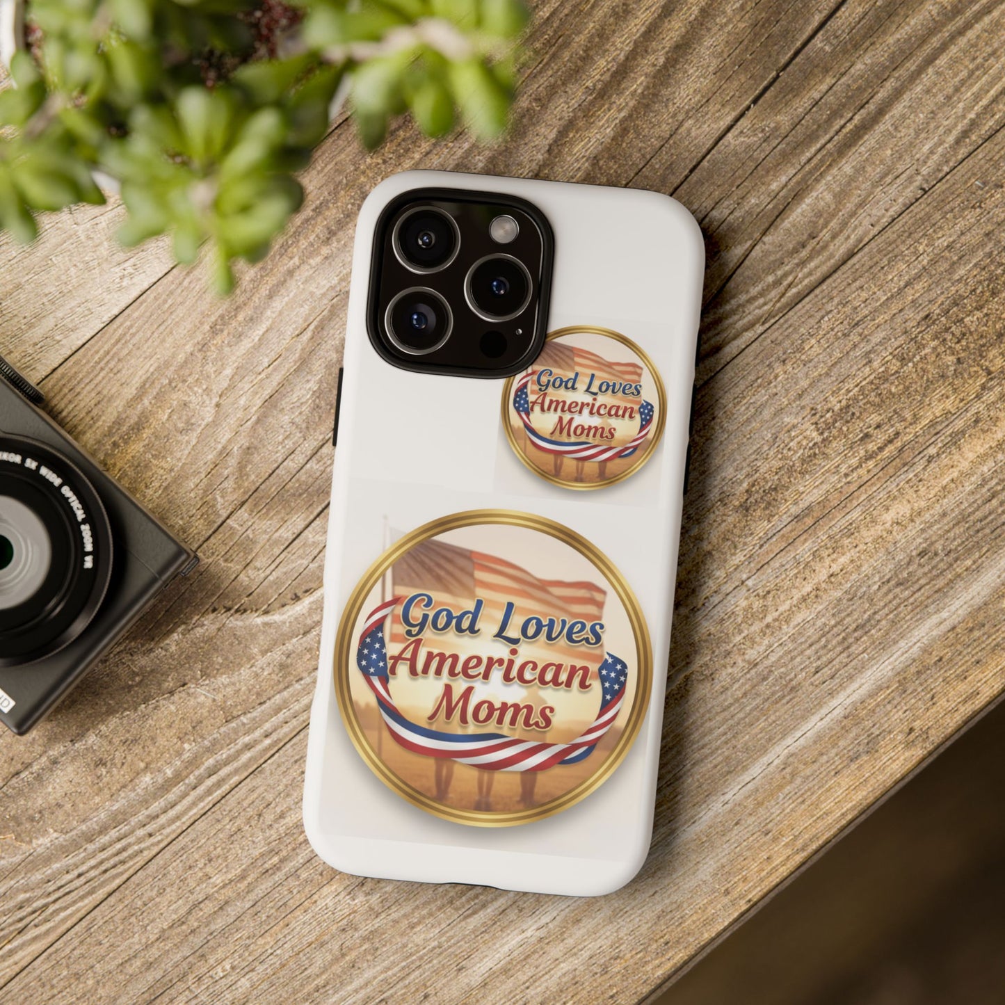 God Loves American Moms-Phone Case