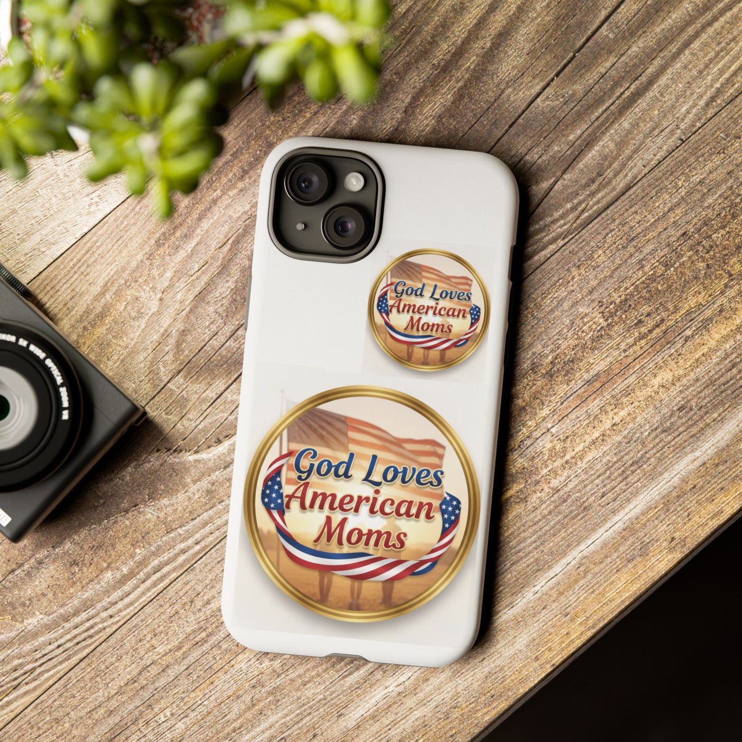 God Loves American Moms-Phone Case