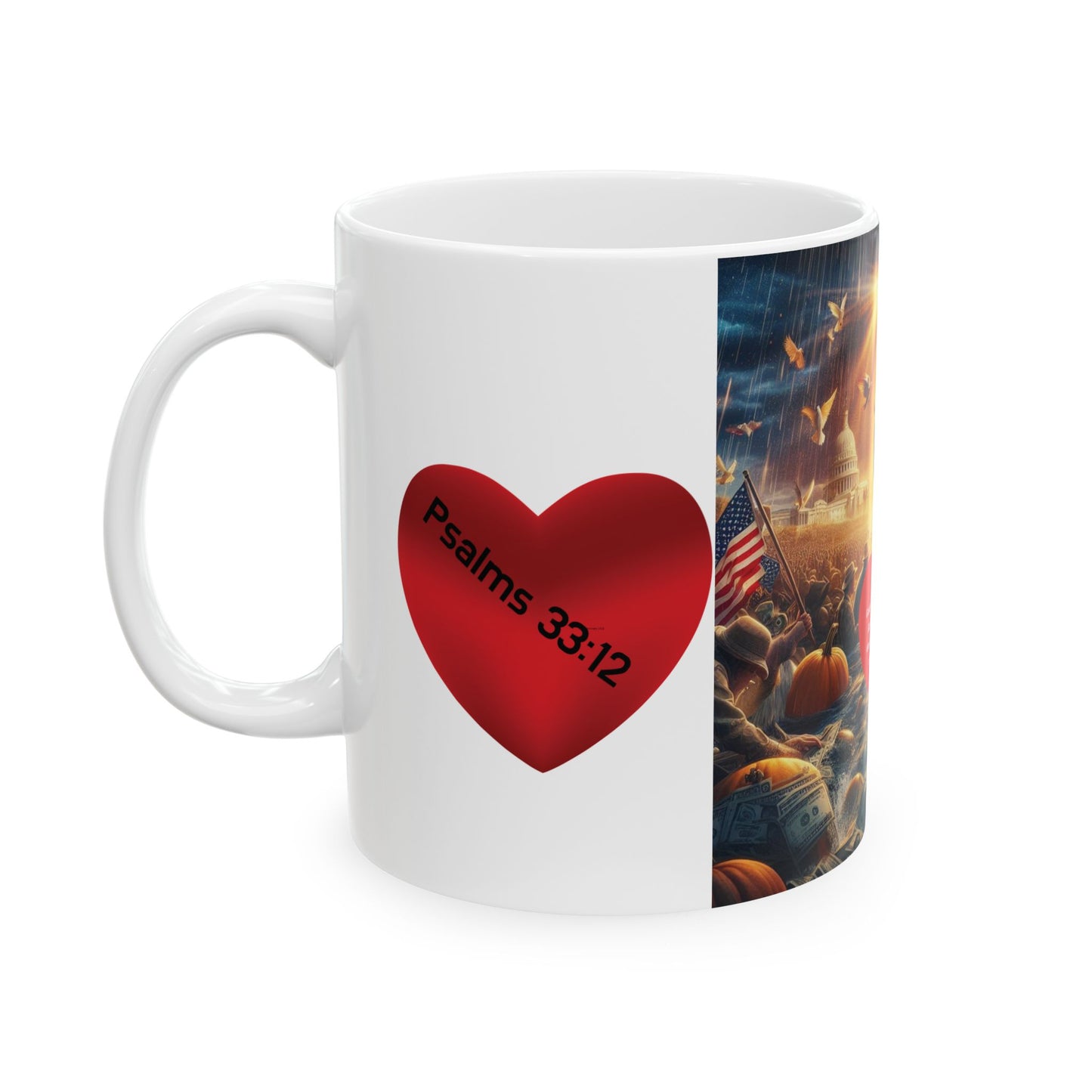 American's Share Their Blessings Ceramic Mug