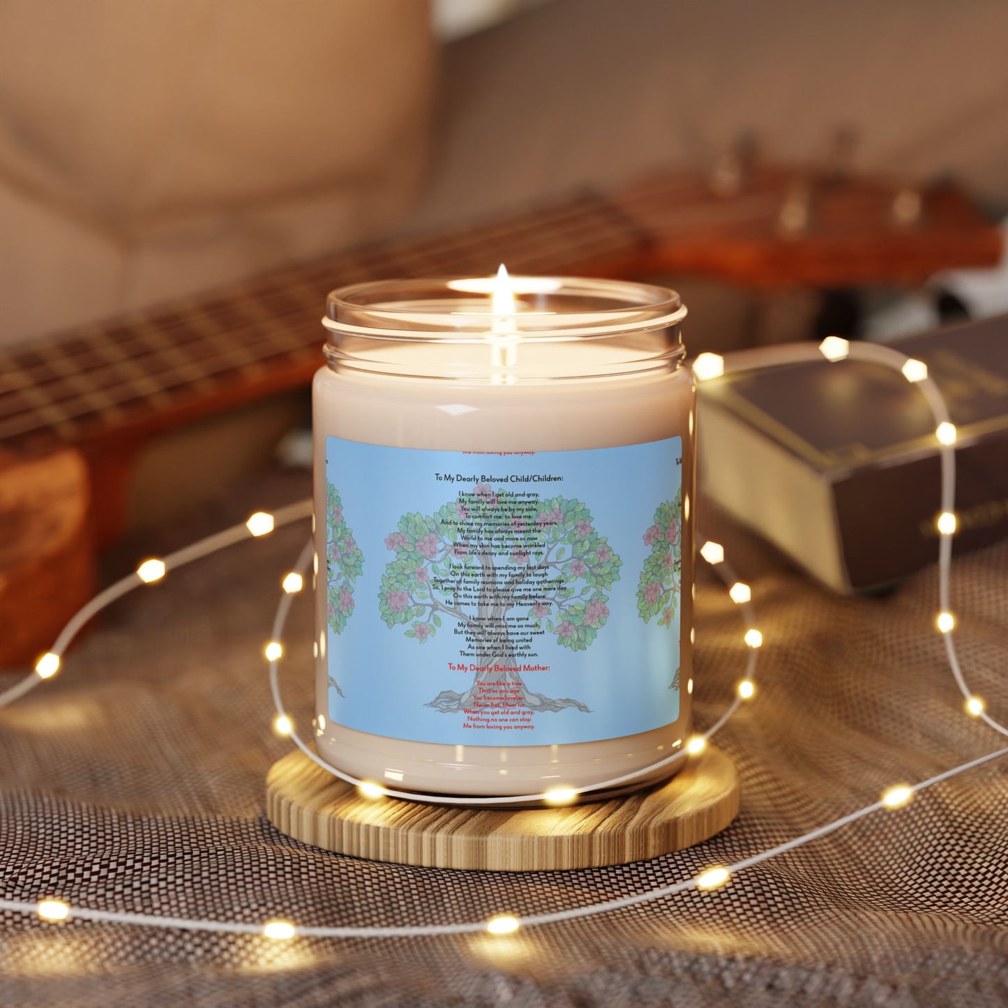 Mom, My Tree Of Life  Scented Soy Candle