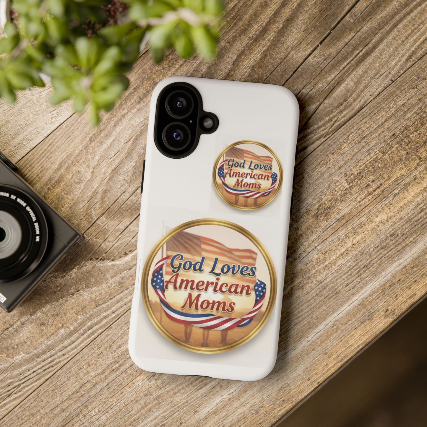 God Loves American Moms-Phone Case