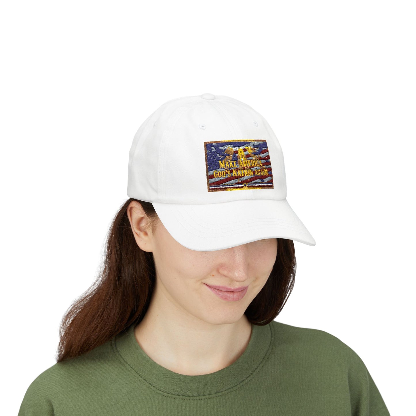 Make America God’s Nation Again Embroidered Patriotic Baseball Hat Classic Dad Cap