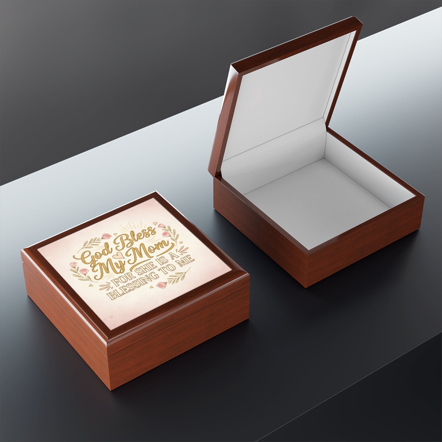 God Bless My Mom Jewelry Box – Sentimental Mother’s Day Keepsake