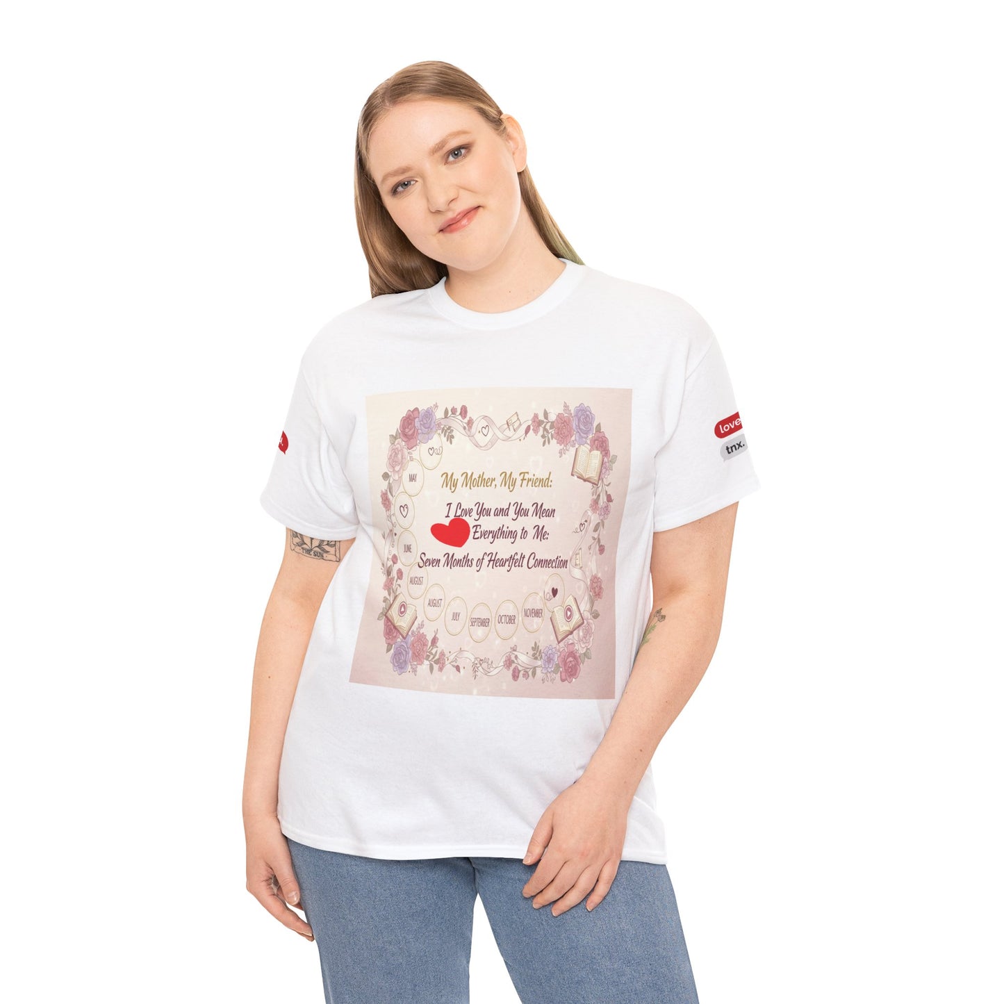 My Mom,  My Friend Heart T-Shirt
