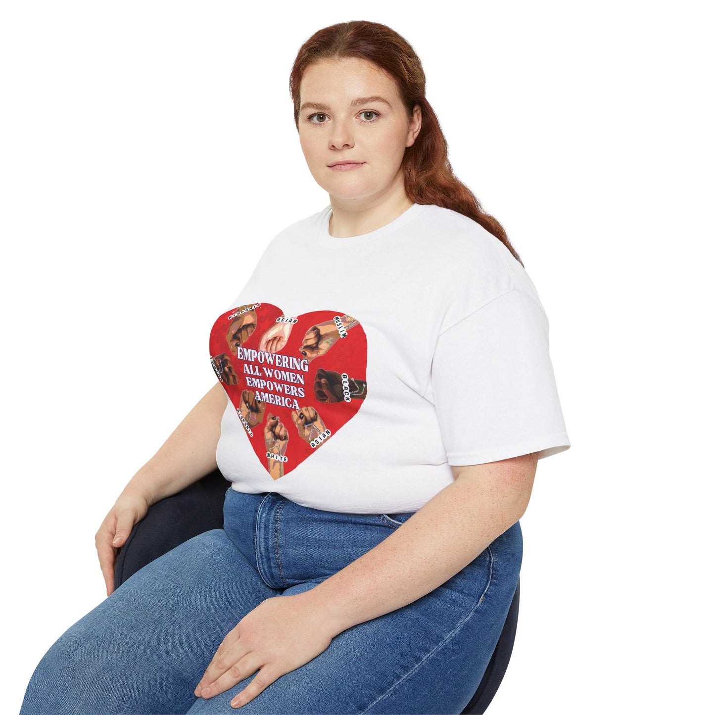 Empowering Women Unisex Ultra Cotton Tee - Heart Design