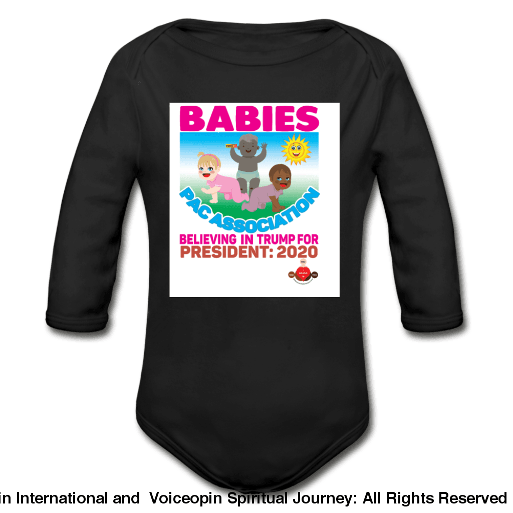 Trump Pac Association Organic Long Sleeve Baby Bodysuit