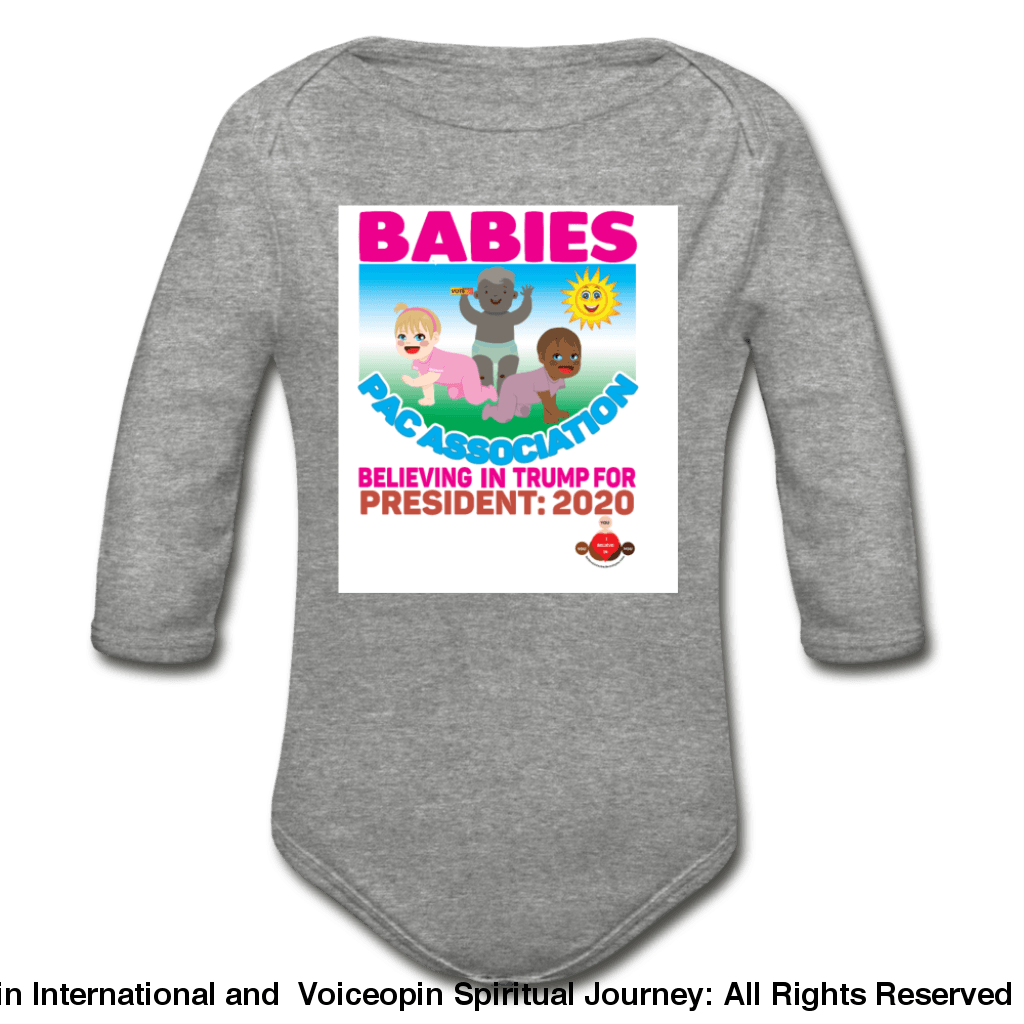 Trump Pac Association Organic Long Sleeve Baby Bodysuit