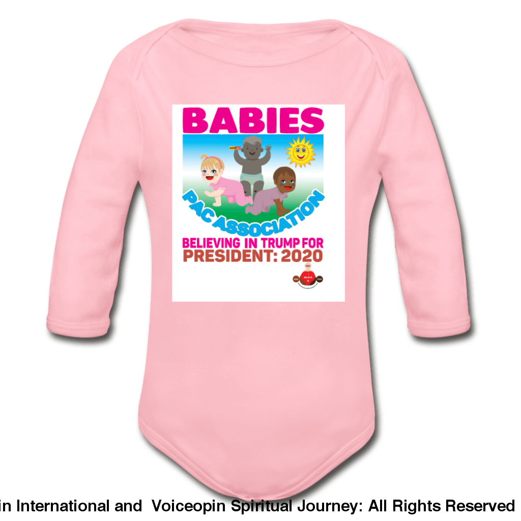 Trump Pac Association Organic Long Sleeve Baby Bodysuit