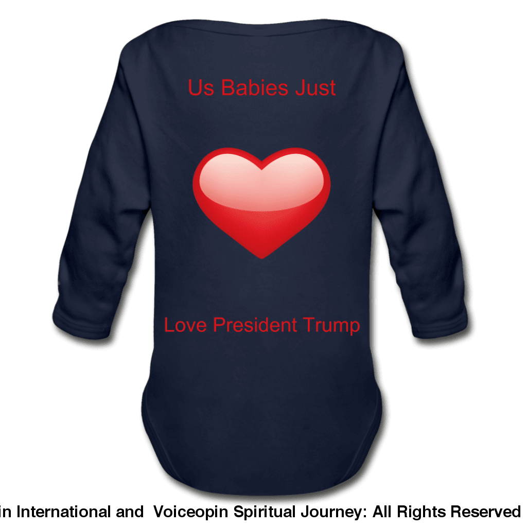 Trump Pac Association Organic Long Sleeve Baby Bodysuit