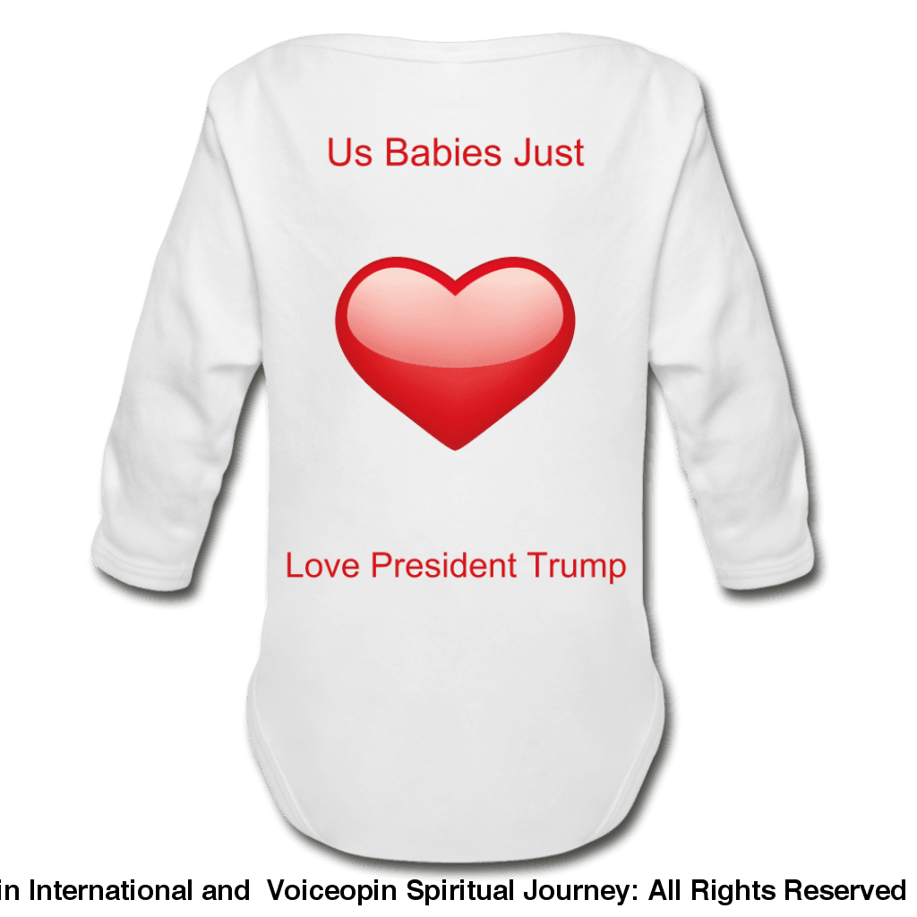 Trump Pac Association Organic Long Sleeve Baby Bodysuit