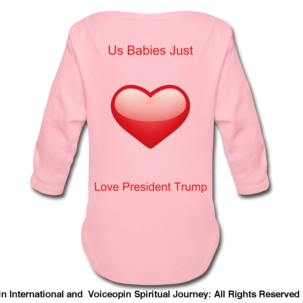 Trump Pac Association Organic Long Sleeve Baby Bodysuit