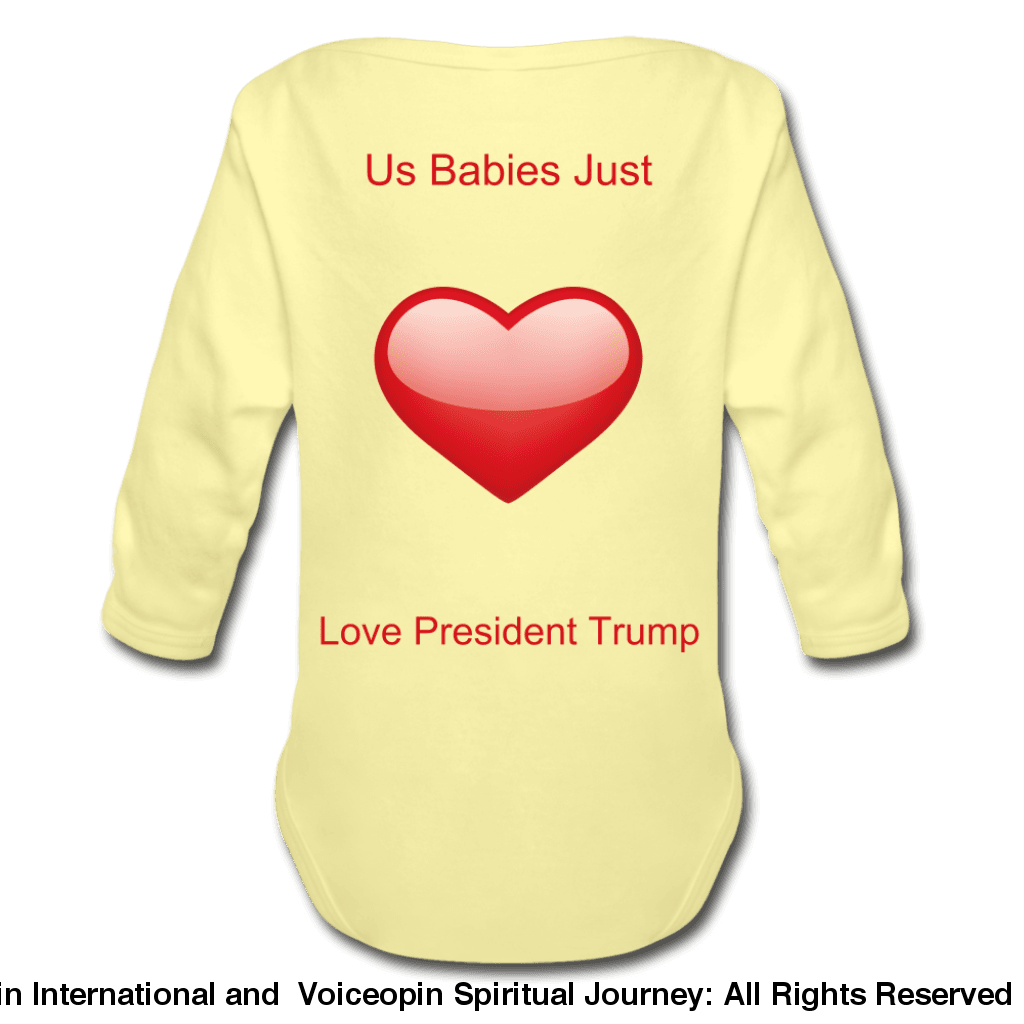 Trump Pac Association Organic Long Sleeve Baby Bodysuit