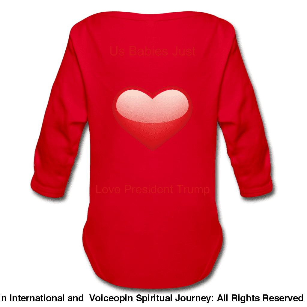 Trump Pac Association Organic Long Sleeve Baby Bodysuit