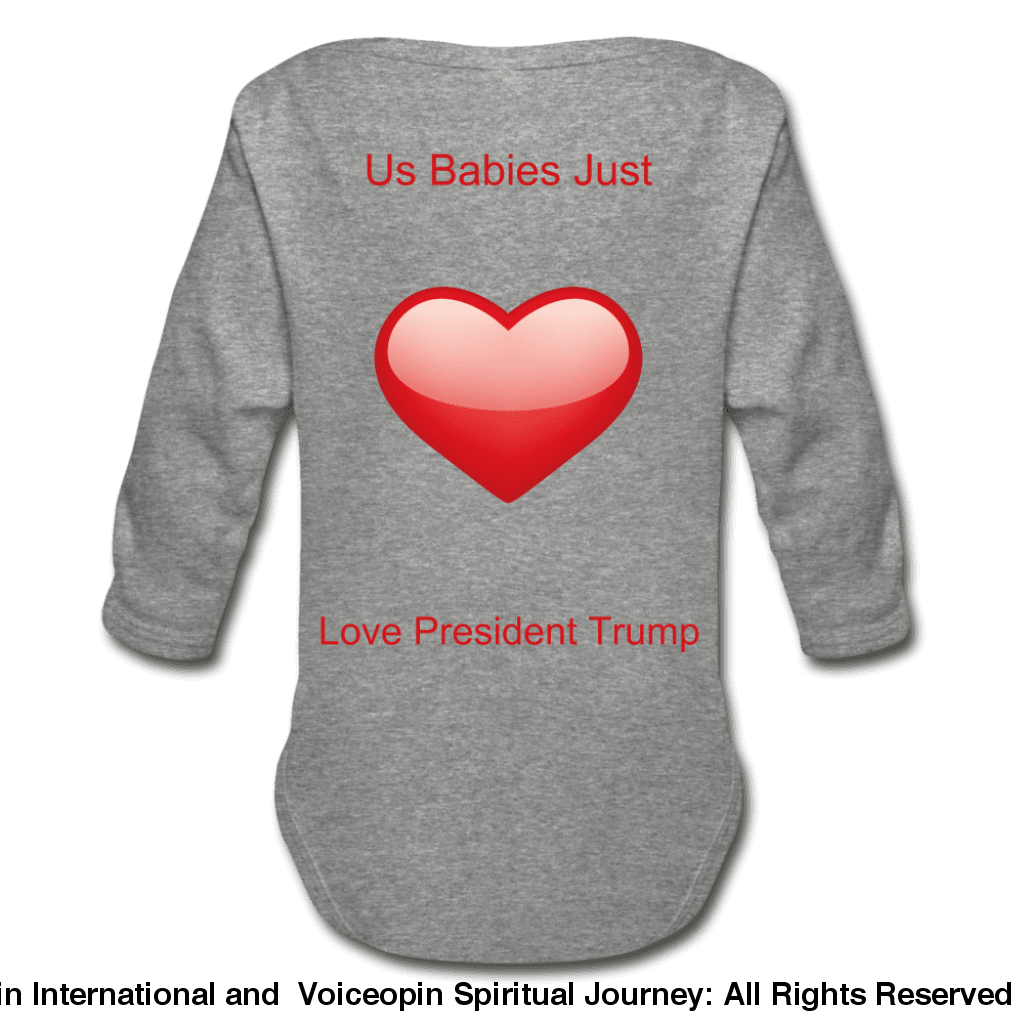 Trump Pac Association Organic Long Sleeve Baby Bodysuit