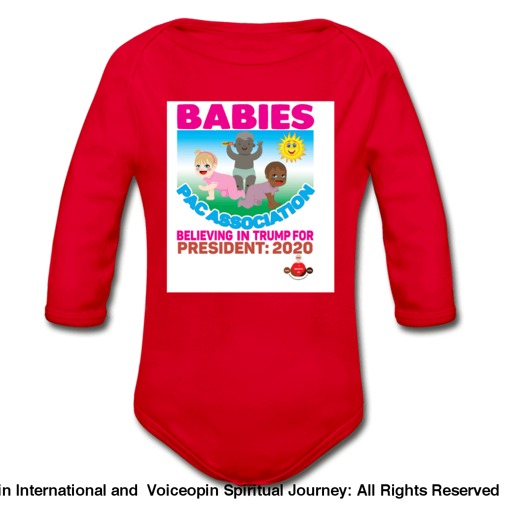 Trump Pac Association Organic Long Sleeve Baby Bodysuit