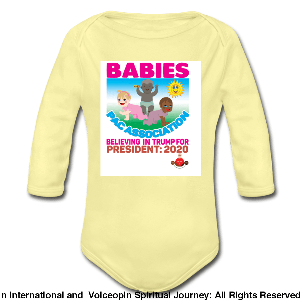 Trump Pac Association Organic Long Sleeve Baby Bodysuit